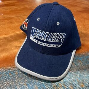 Vintage Pro Player NHL Toronto Maple Leafs adjustable Hat blue wool blend